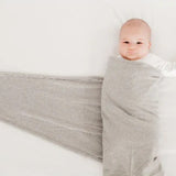Miracle Blanket Baby Swaddle in Grey Marle at Cerise 