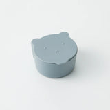 Over the dandelions Mini Bear Snack Box in Blue at Cerise.  Made from food grade silicone, BPA free, soft for little hands and easy to wash,