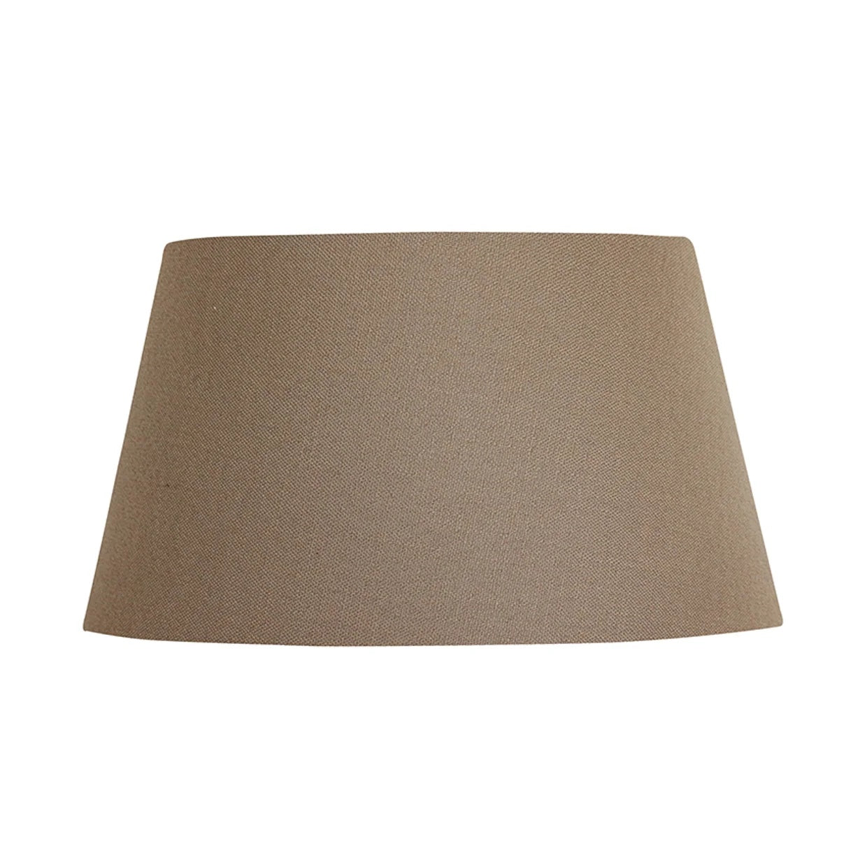 46cm tapered drum shape lampshade in Mondo colour - a mid brown, at Cerise