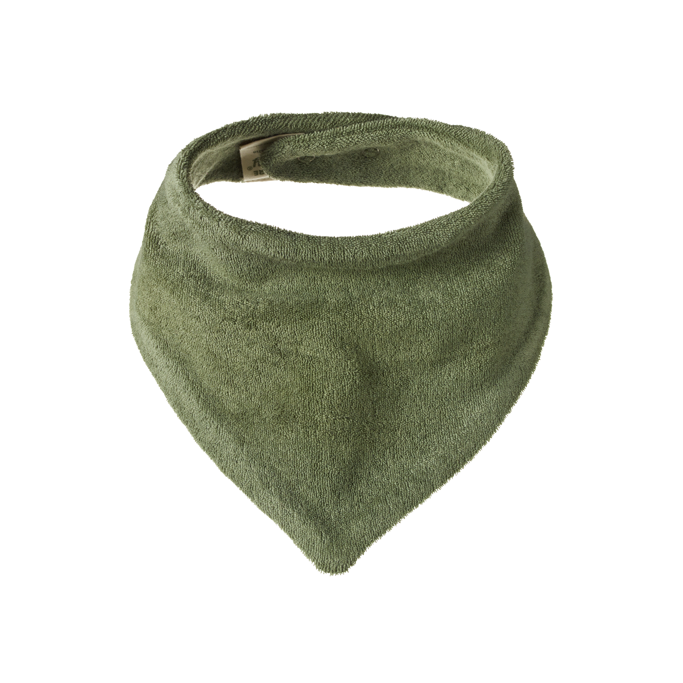 Dark Green coloured terry baby dribble bib
