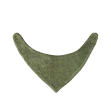Dark Green coloured terry baby dribble bib