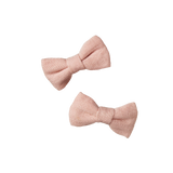 Rose pink hair clips