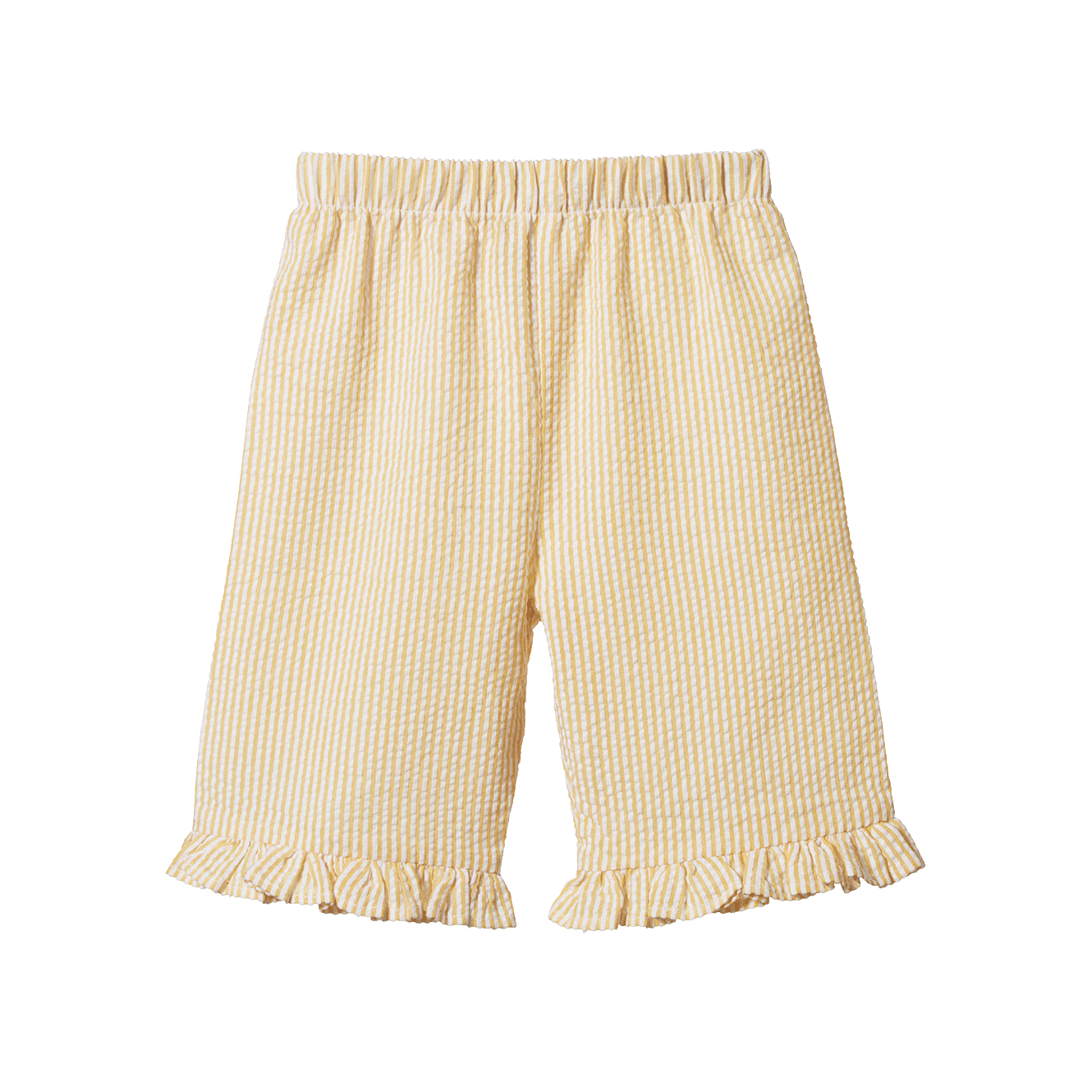 Golden Stripe Cotton Flare Pants