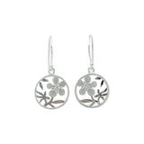 Silver NZ Manuka Flower drop earrings
