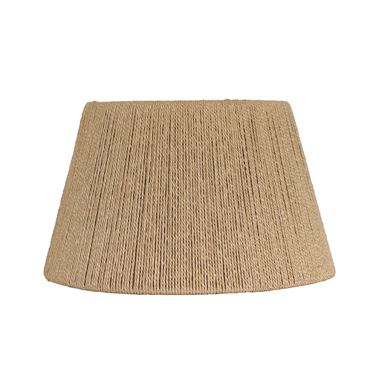 Natural Loom Tapered Drum Lampshade measures 36cm diameter. Made from woven paper at Cerise