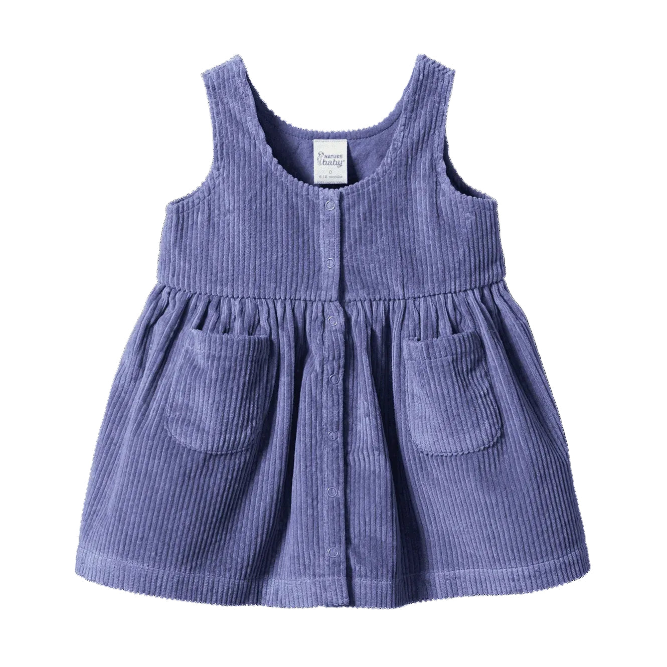 Nature Baby Amelia Pinafore in a beautiful Heron colour at Cerise NZ