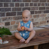 Nature Baby Camper Suit in Sea Stars Print at Cerise