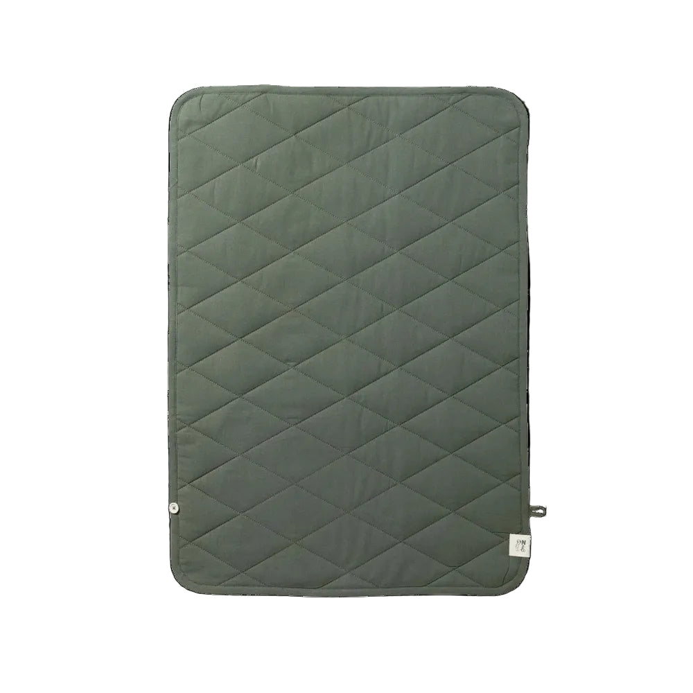 Nature Baby Change mat in Thyme colour at Cerise.  Soft cotton outer perfect for nappy changes or play time,