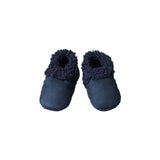Nature Baby Lambskin booties in navy colour