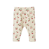 Nature baby leggings in strawberry blush pattern.  100% cotton.