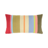Multi colour Striped rrectangular shaped cushion