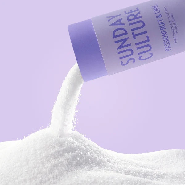 Box of Passionfruit lime sunday Culture sand wax being poured