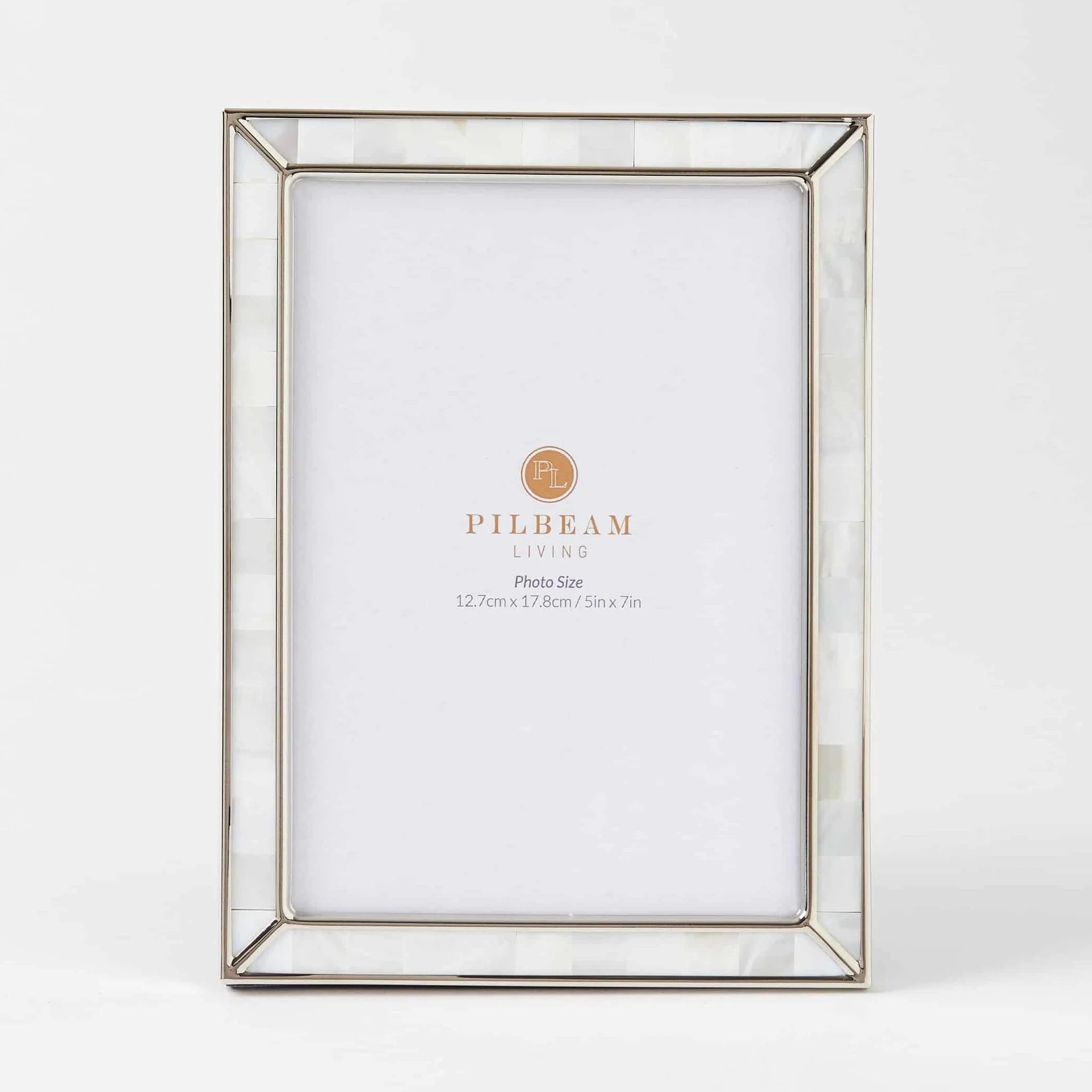 Mother of Pearl and silver rimmed photo frame