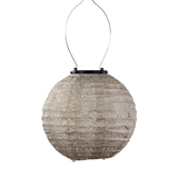 Lumix 20cm Round solar lantern Light taupe Sectare