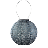 Lumiz 20cm Round Soar Lanter Grey Blue Folia