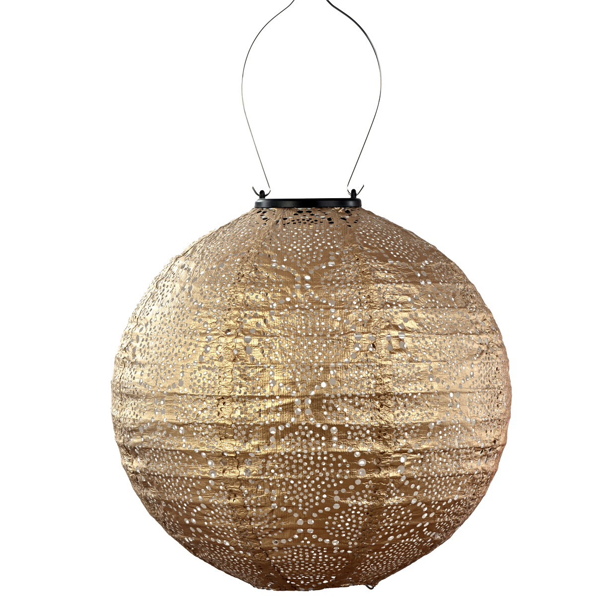 Lumiz Lantern Round 30cm Gold Bazaar Colour