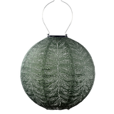 Lumiz solar lantern round 30cm Sage Green Folia colour