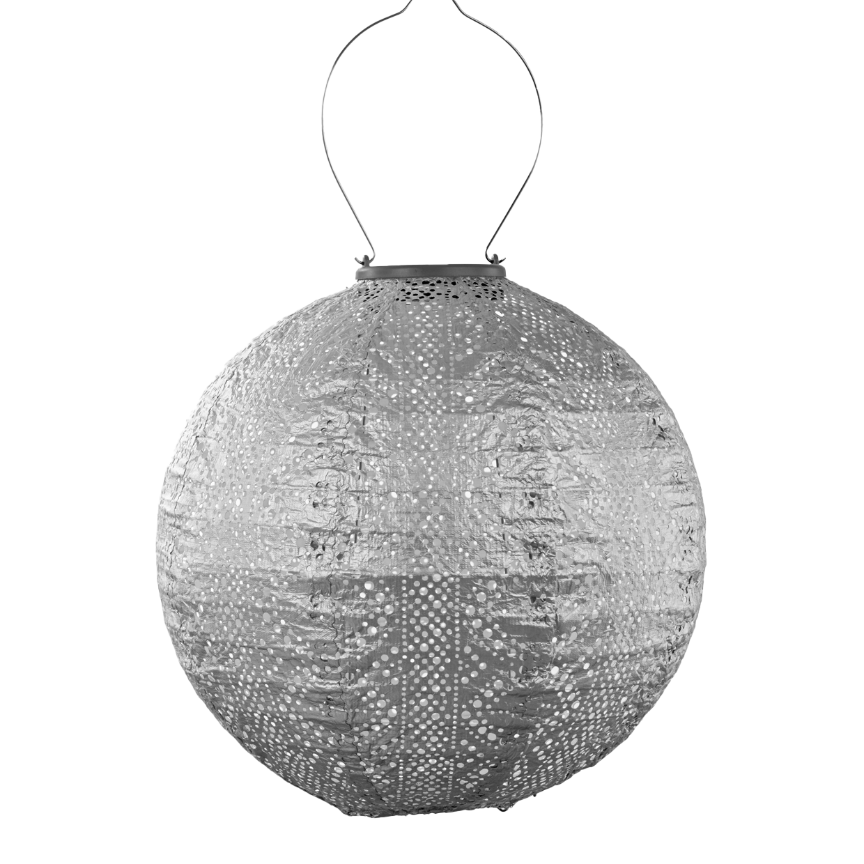 Lumiz Lantern Round 30cm Silver Lace colour