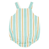 Beachy striped roper in shades of aqua blue,white and tan