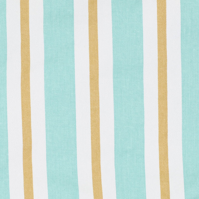 Beachy striped fabric in shades of aqua blue,white and tan