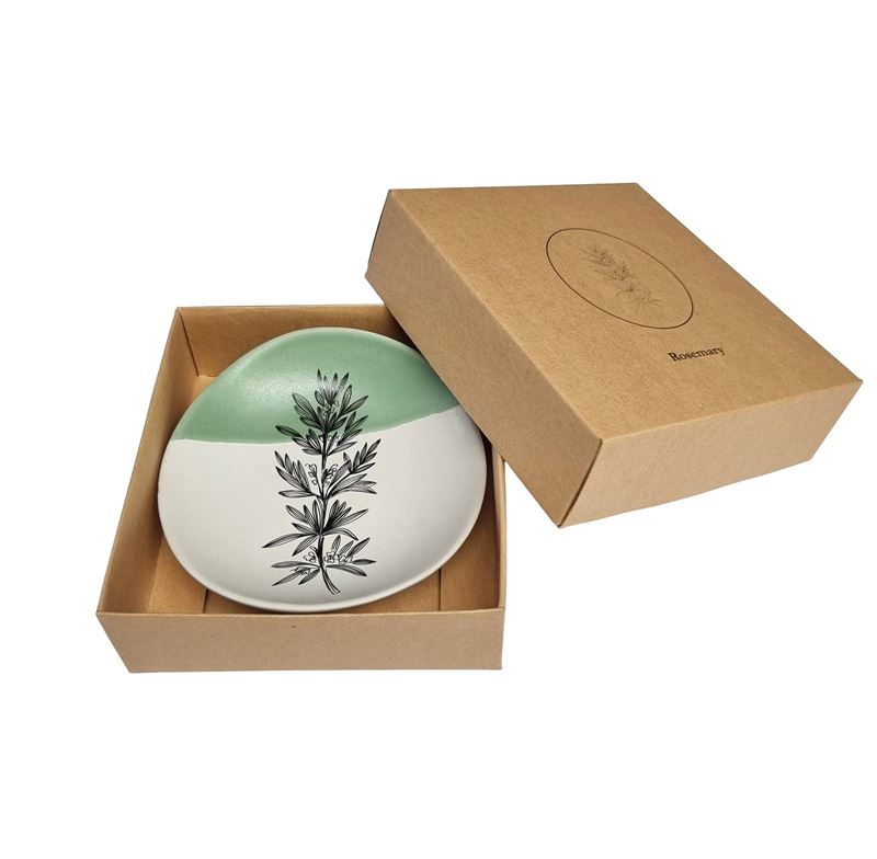 Rosemary decorated porcelain Bowl 10cm