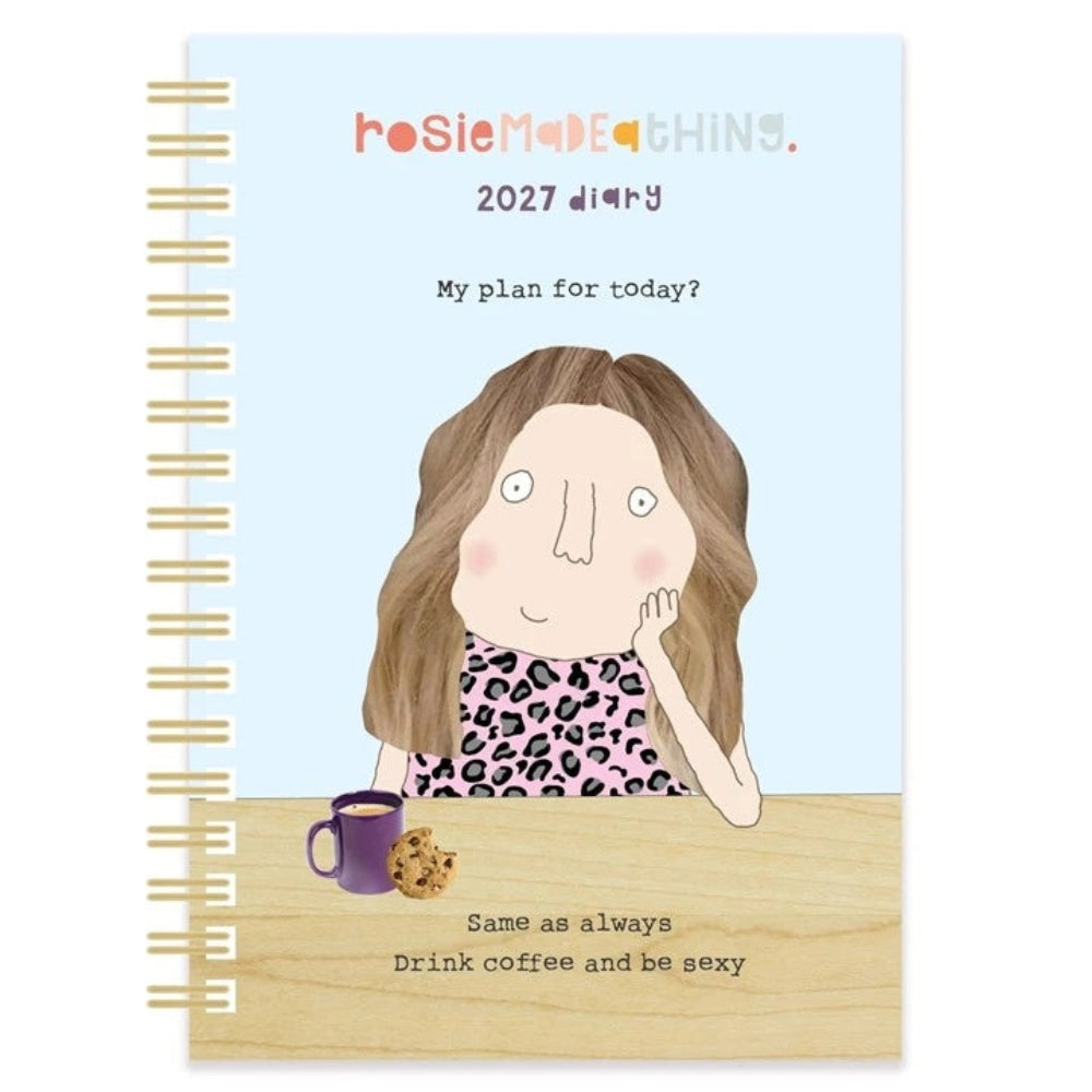 2027 Rosie made a Thing spiral bound diary A5 size at Cerise