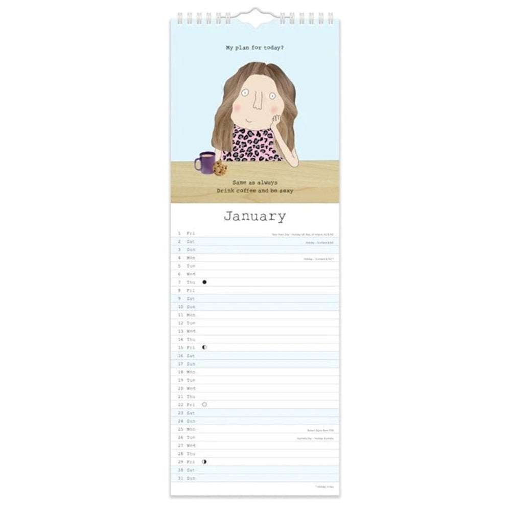 The Rosie Made a Thing 2027 Slim Calendar at Cerise  makes a brilliant gift idea for anyone who loves funny stationery, relatable humour and Rosie Made a Thing. It’s practical, affordable and easy to post, making it ideal for birthdays, Christmas, Secret Santa or simply sending a little happiness in the post.