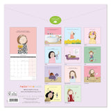 Back cover of Rosie made a thing square calendar showing different pictures on each months page
