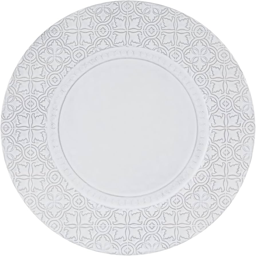 Rua Nova Antique White Large Plate by Bordello Pinheiro