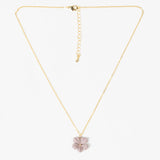 Necklace Matt Mini Flower -  Pink