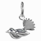 Silver Piwakawaka NZ Fantail Pendant