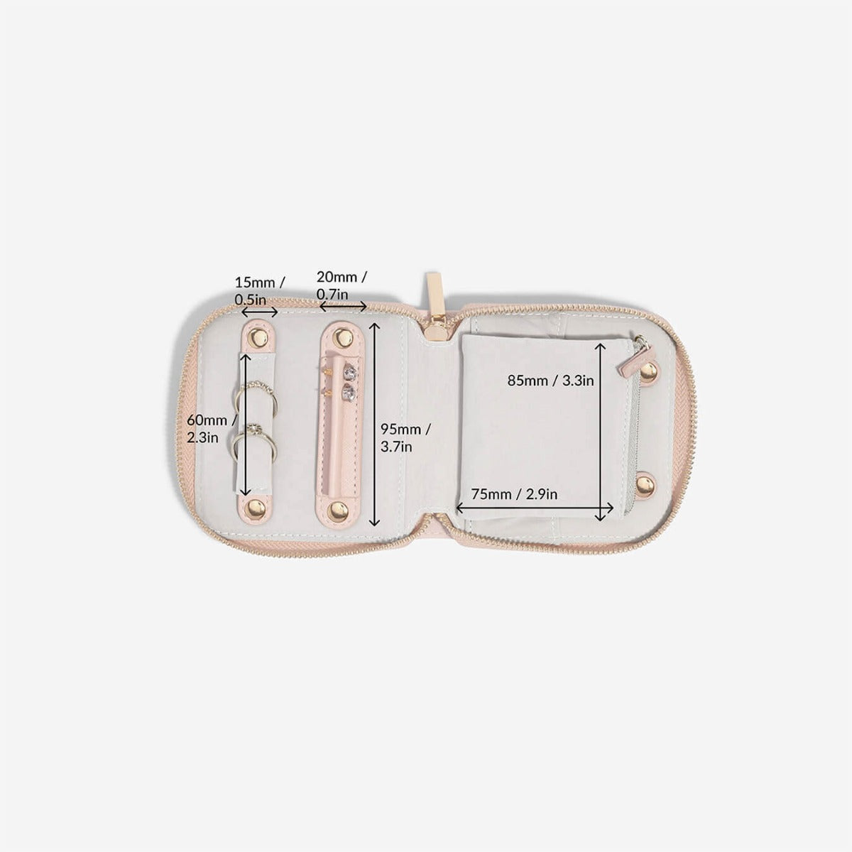 Stackers travel jewellery wallet dimensions