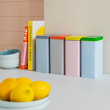 Set of 4 Coloured Storage Tins to keep your pantry or laundry organised 