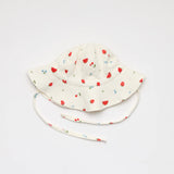 Natural coloured baby sunhat with watermelon print