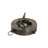 Vintage style sundial with compass made from brass.  A functional and classic gift at Cerise