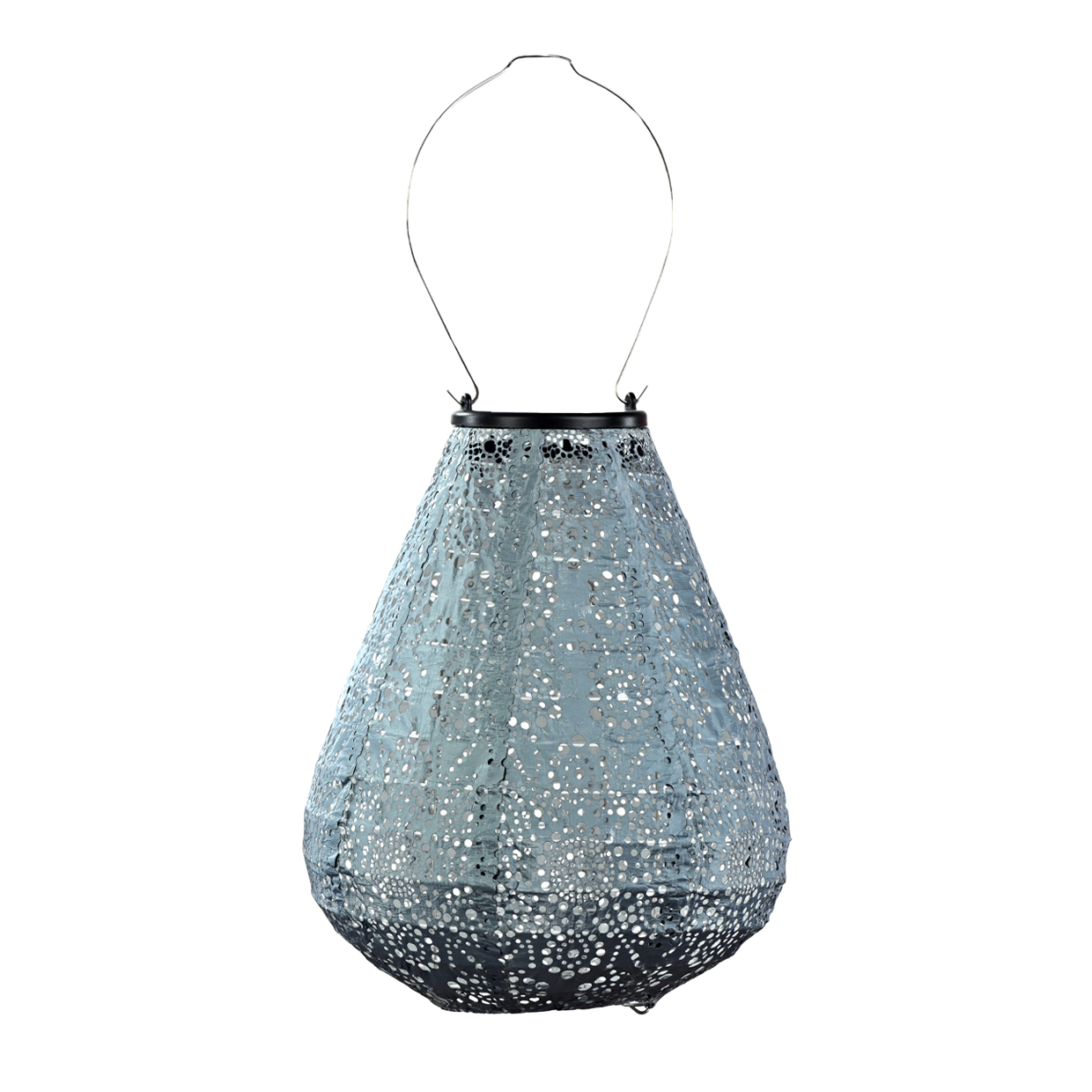 LUmiz Lantern Tulip 20cm Grey Blue Fiore