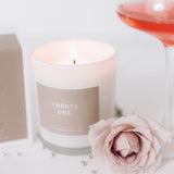 Twenty First celebration candle