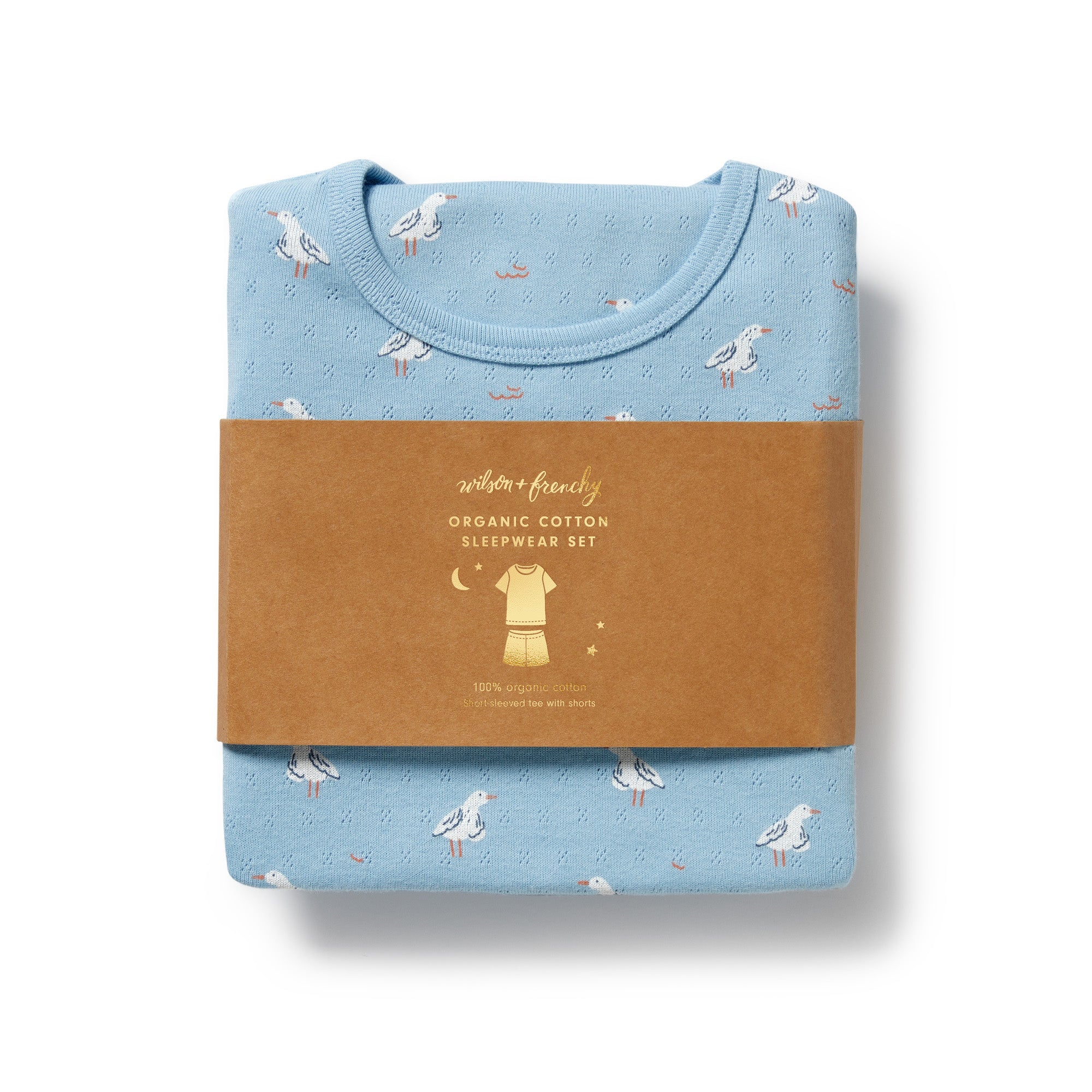 packaging of short sleeved pyjama set
