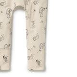 Wilson & Frenchy Zipsuit with feet in Whispering Willows Print at Cerise. Round neckline with concealed zipper for safety, Long sleeves with fold-over mittens (newborn to 000), Full length with enclosed feet for warmth, Two-way zip closure for quick and easy changes.