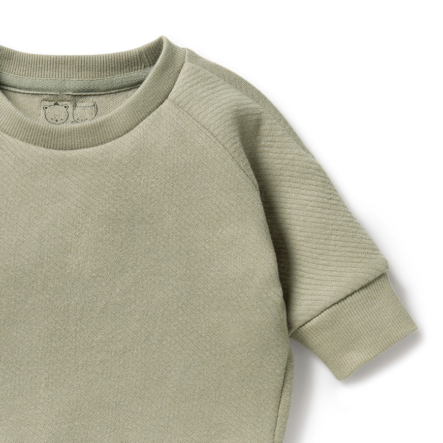 Wilson & Frenchy Oak Organic Quilted Sweat