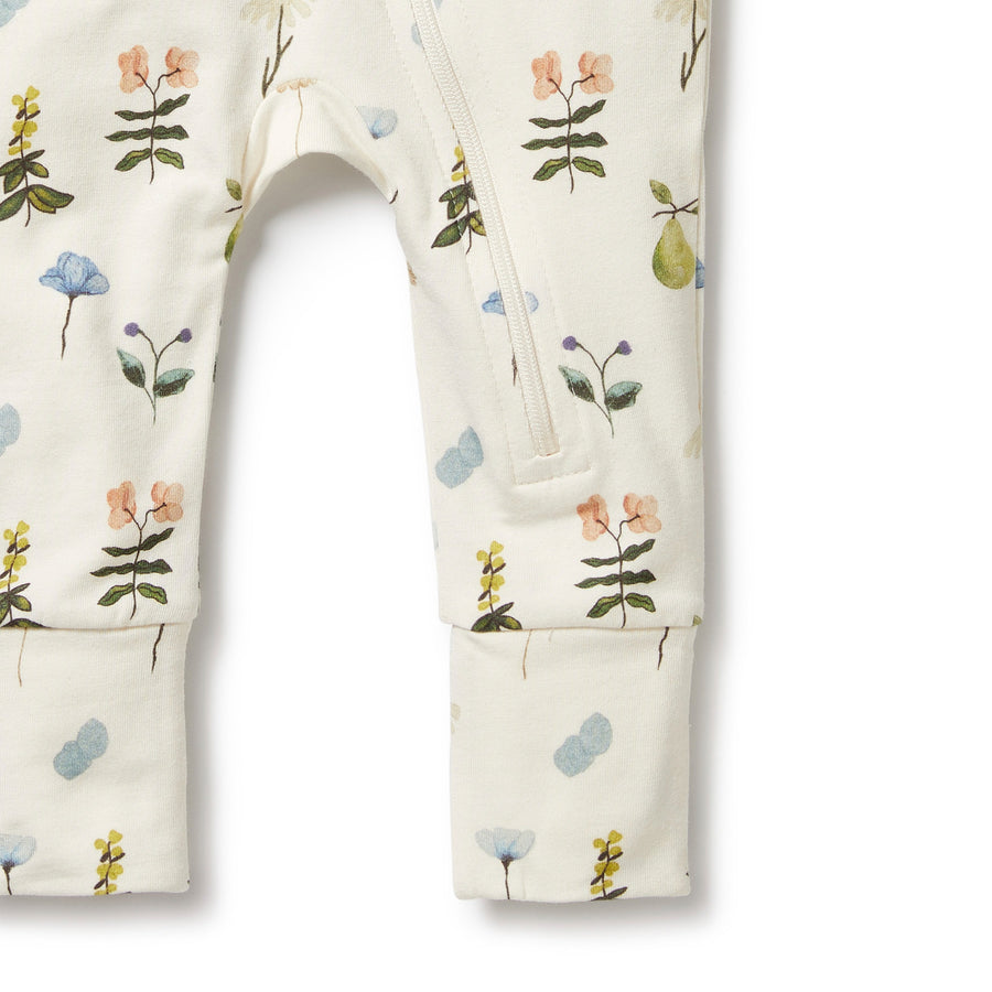 Wilson & Frenchy Petit Garden organic Zipsuit with Feet