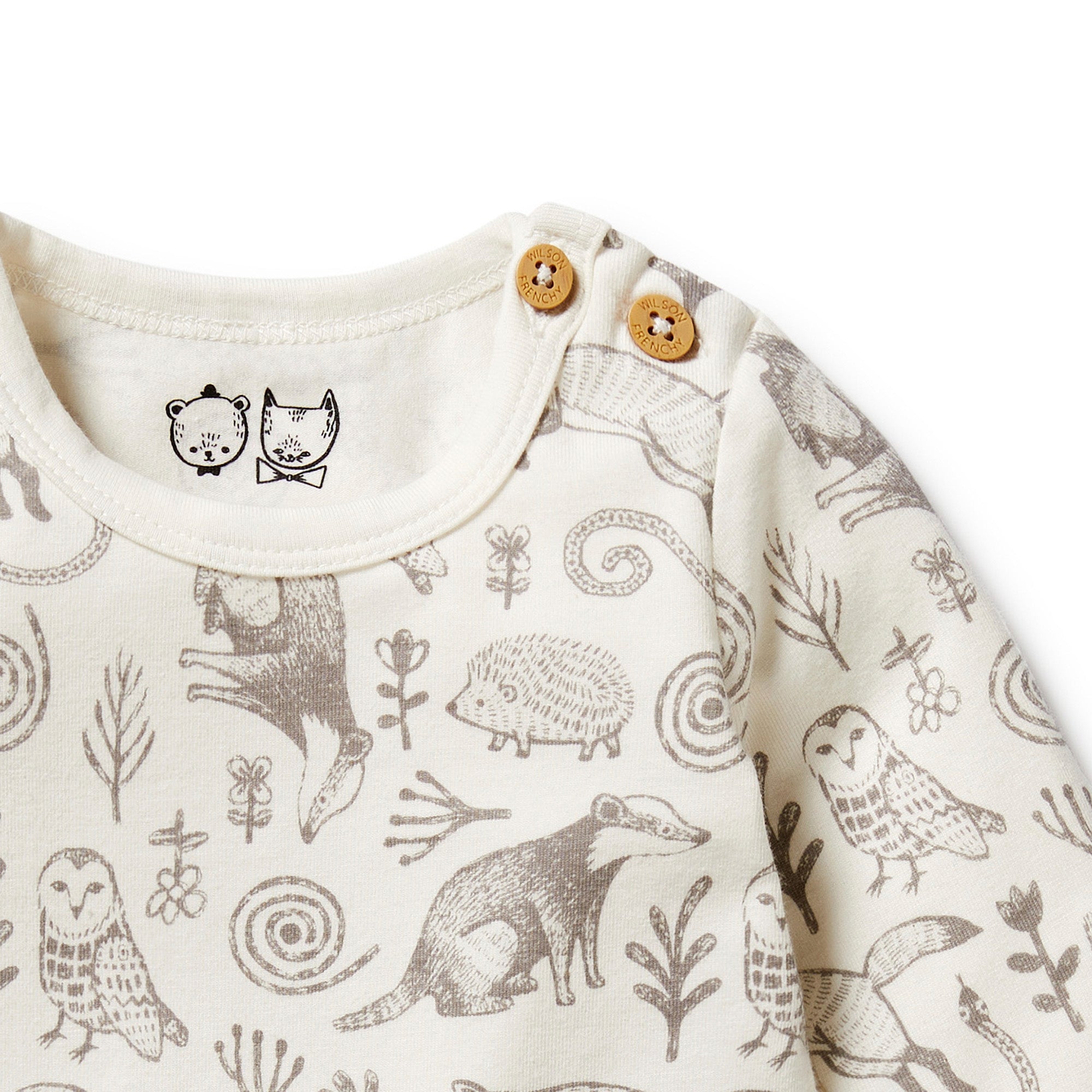 Wilson & Frenchy Woodland Organic Bodysuit