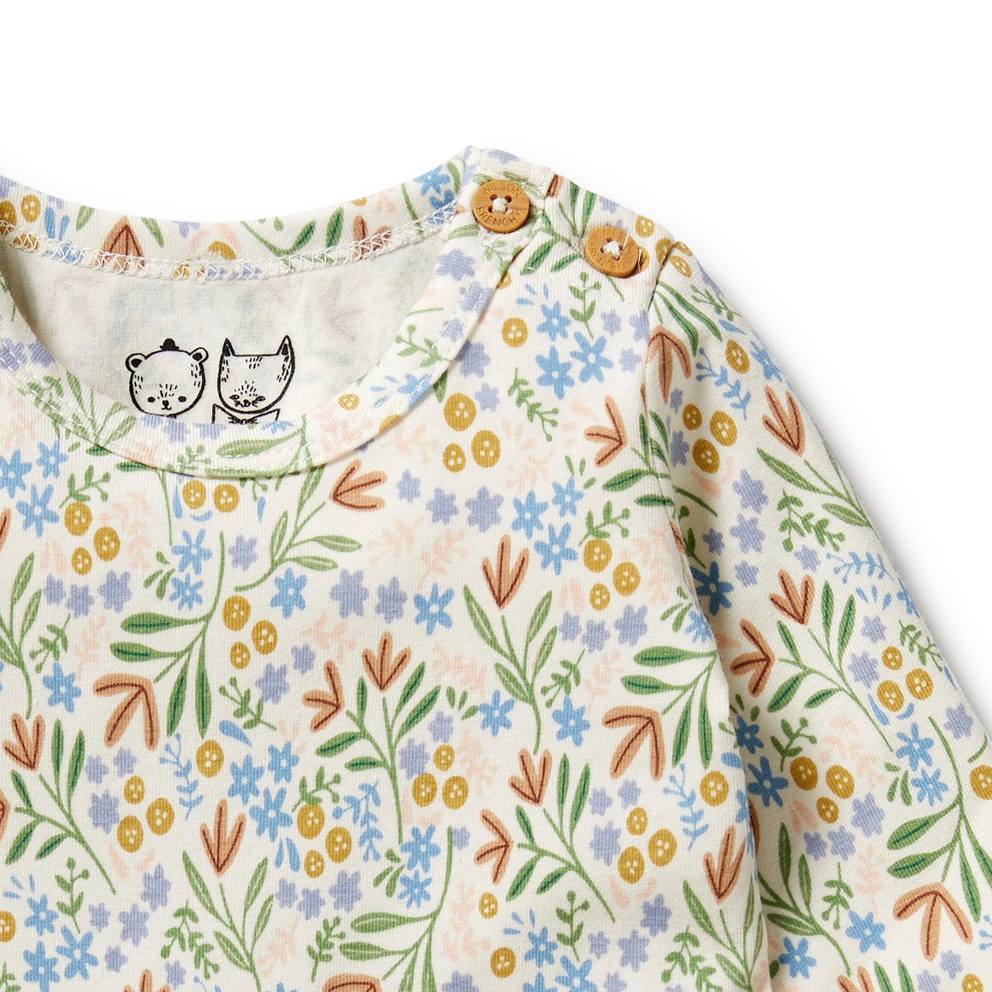 Wilson & Frenchy Tinker floral Organic Bodysuit