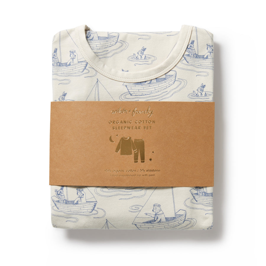 Wilson & Frenchy Sail Away Organic Long Sleeved Pyjamas