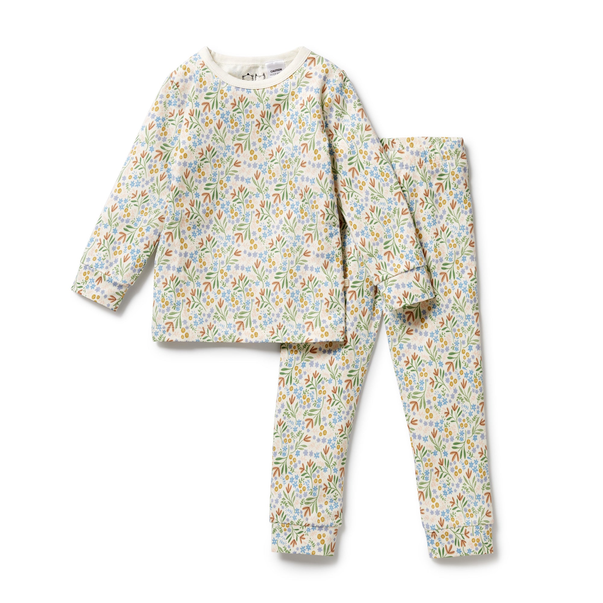 Wilson & Frenchy Tinker floral Organic Long Sleeved Pyjamas