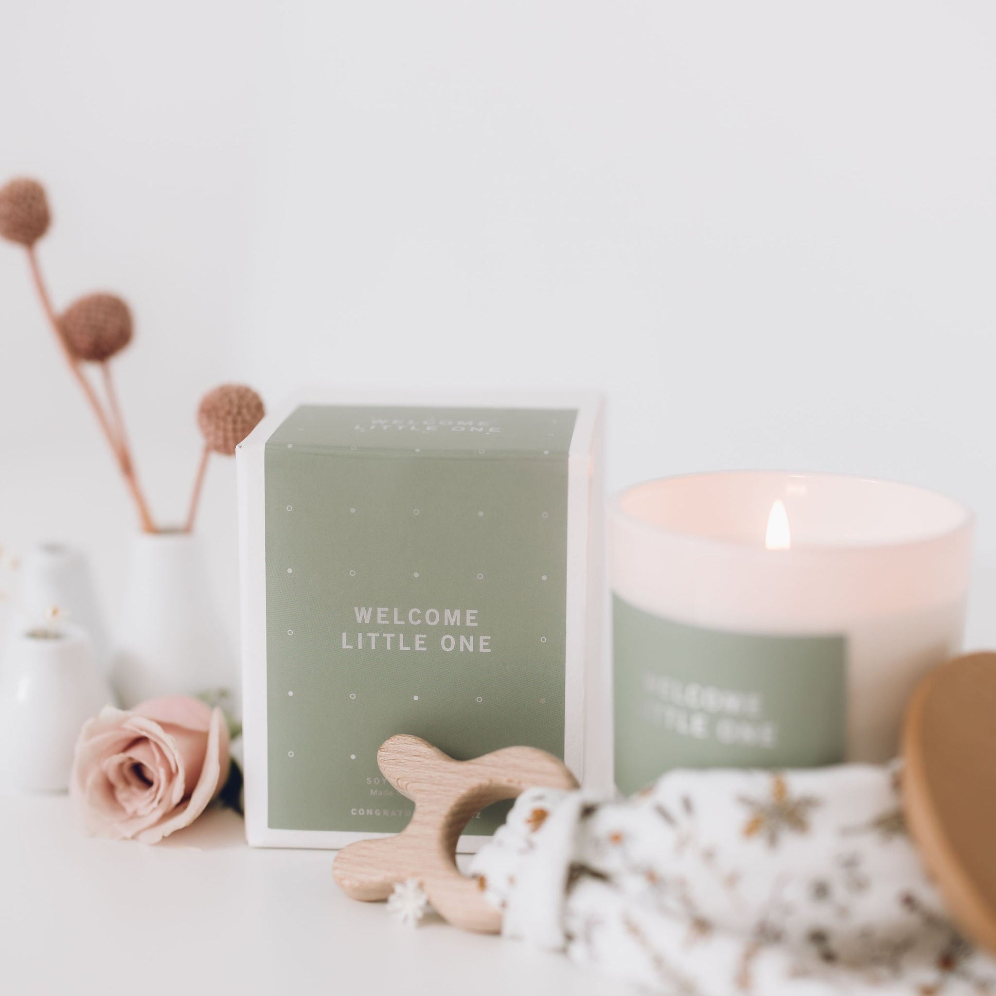 New Baby Welcome Candle