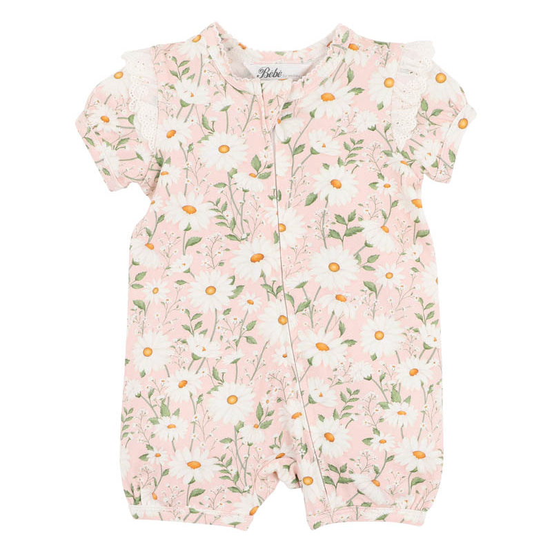 Baby romper with floral pattern 