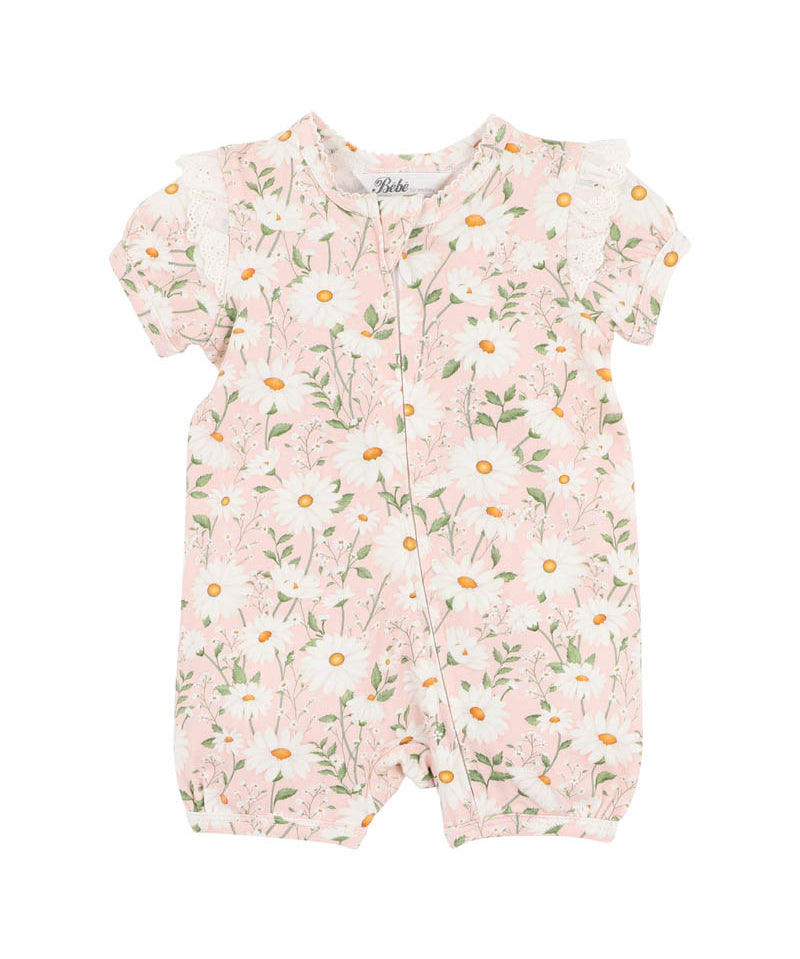 Baby romper with floral pattern 