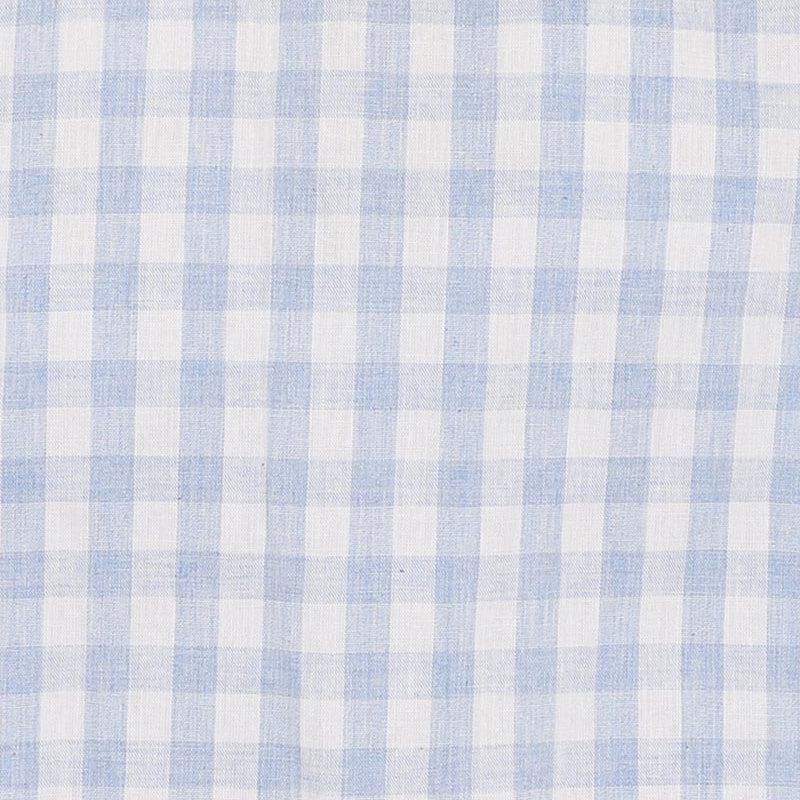 Blue and white checkered fabric pattern