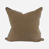  CC Interiors Sabra Linen Cushion Cover in beige at Cerise. 50x50cm natural linen cushion cover with striated trim. Unfilled; inner sold separately.